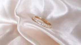 14K H-I/SI Baguette Diamond Band