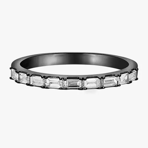 14K H-I/SI Lab Grown Baguette Diamond Band