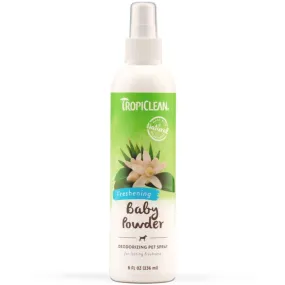 15% OFF: Tropiclean Baby Powder Deodorizing Pet Spray 8oz