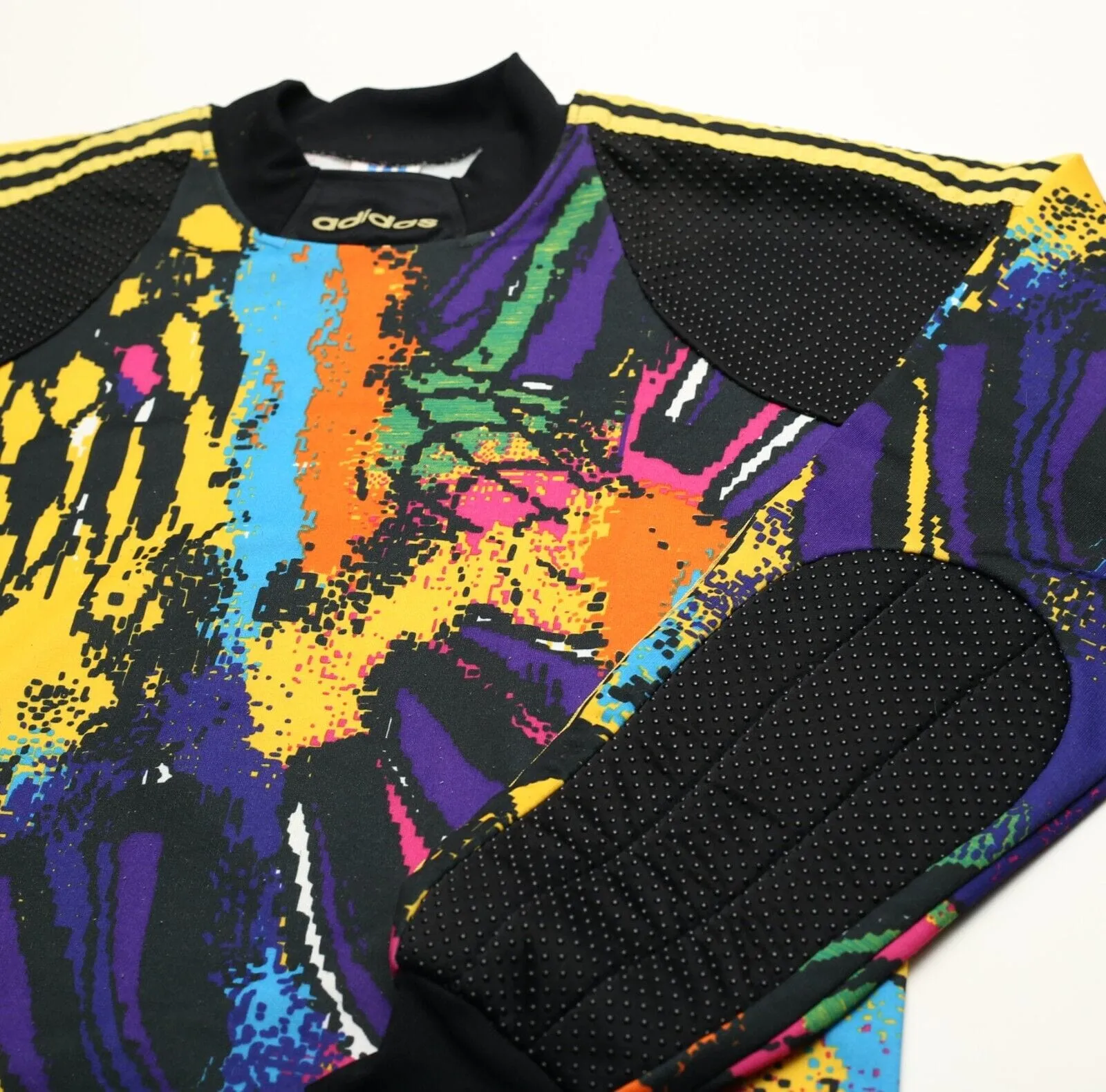 1992/93 #1 ADIDAS GK Template Vintage Football Shirt (M) Goalkeeper