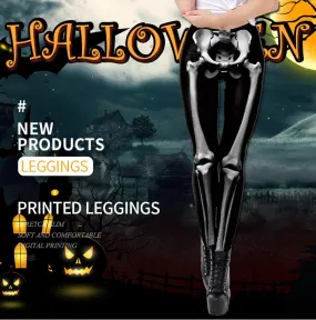 3D Skeleton Digital Printed Women's Sports Leggings