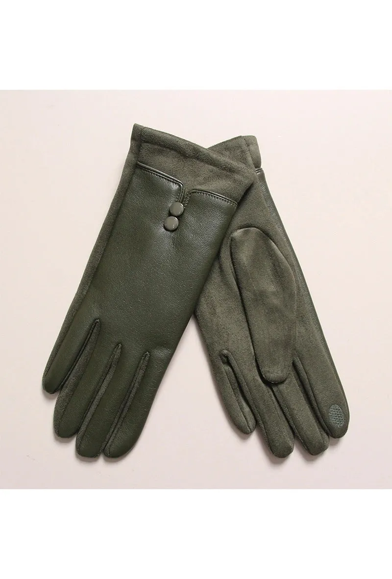 Adeline Khaki Gloves