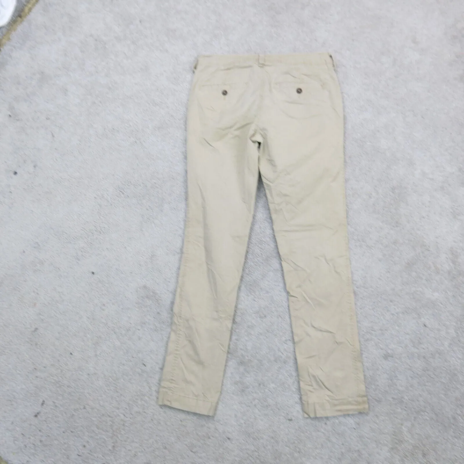 Aeropostale Mens Chino Pants Slim Straight Leg Low Rise Pocket Beige SZ W29XL32