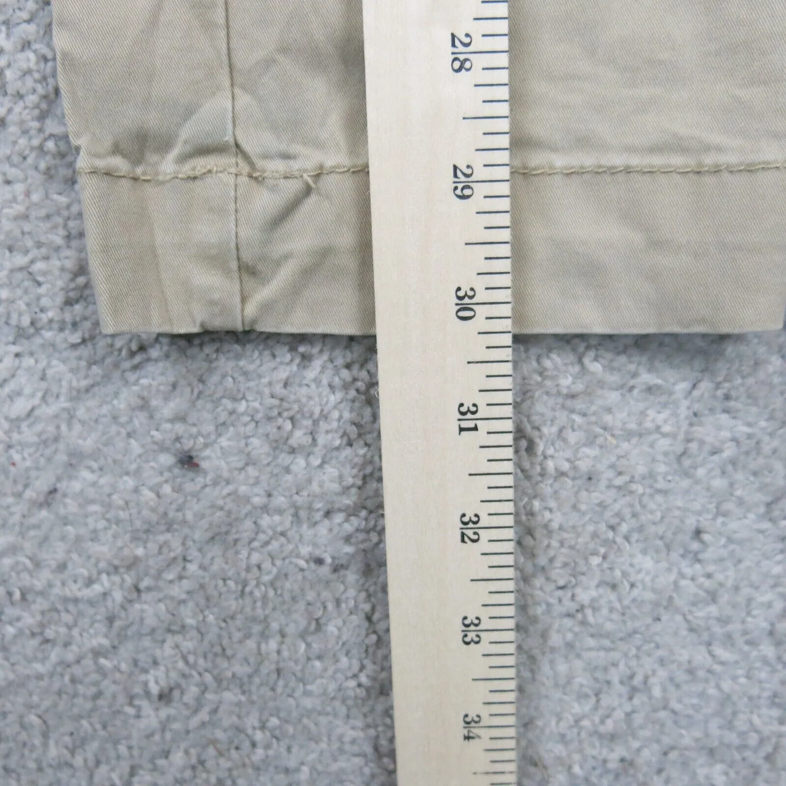 Aeropostale Mens Chino Pants Slim Straight Leg Low Rise Pocket Beige SZ W29XL32