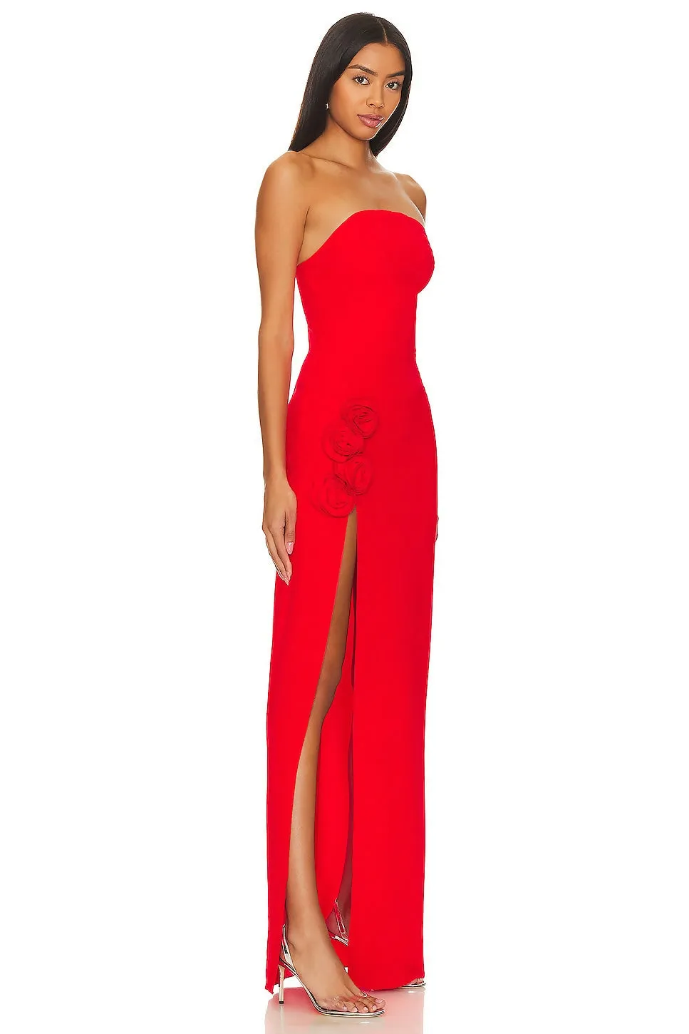 Amanda Uprichard Wolfe Gown in Crimson