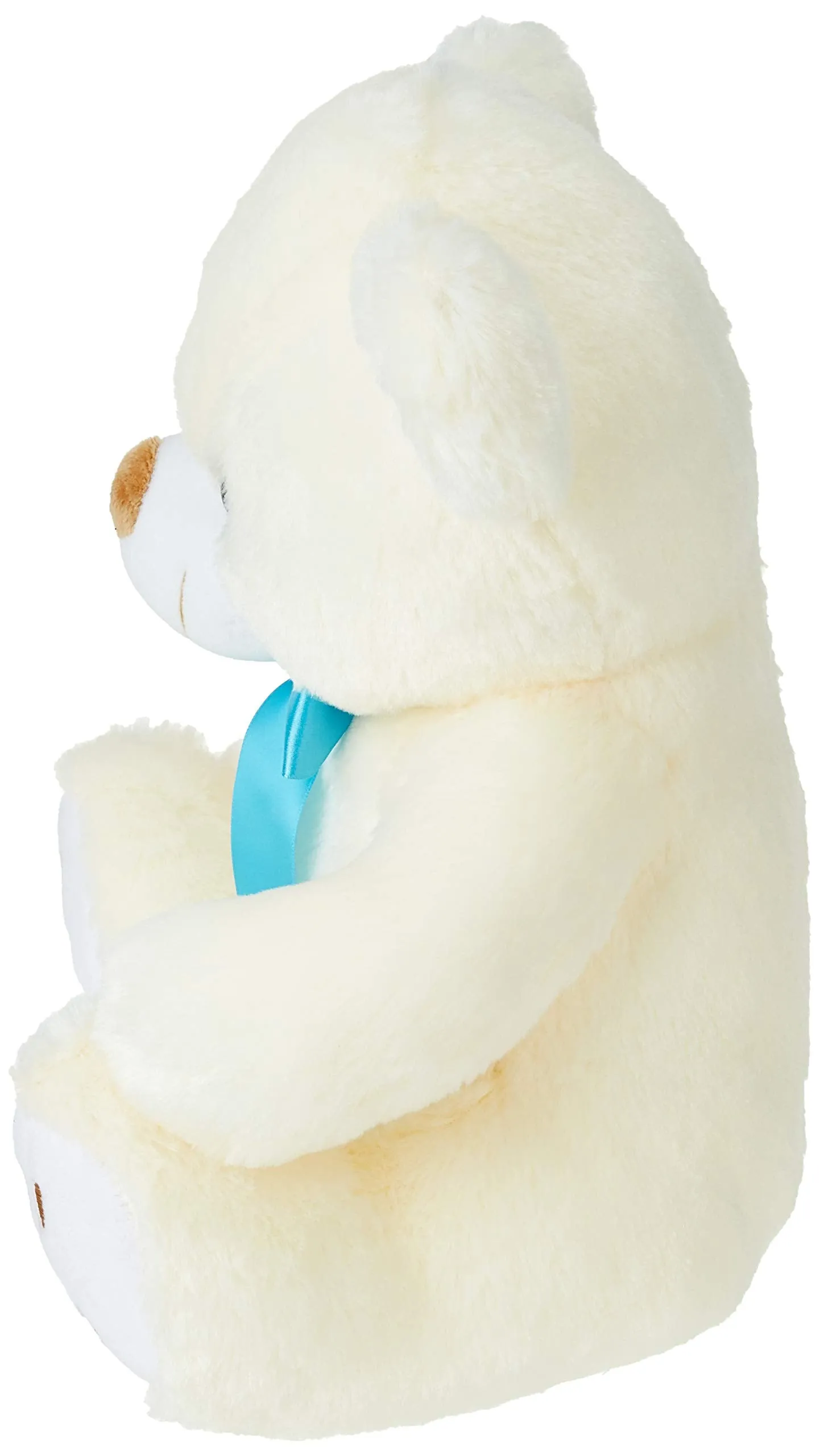 Amazon Brand - Jam & Honey Teddy Bear, Cute, Soft Toy (33 Cm, White, Cream), Great Birthday Gift