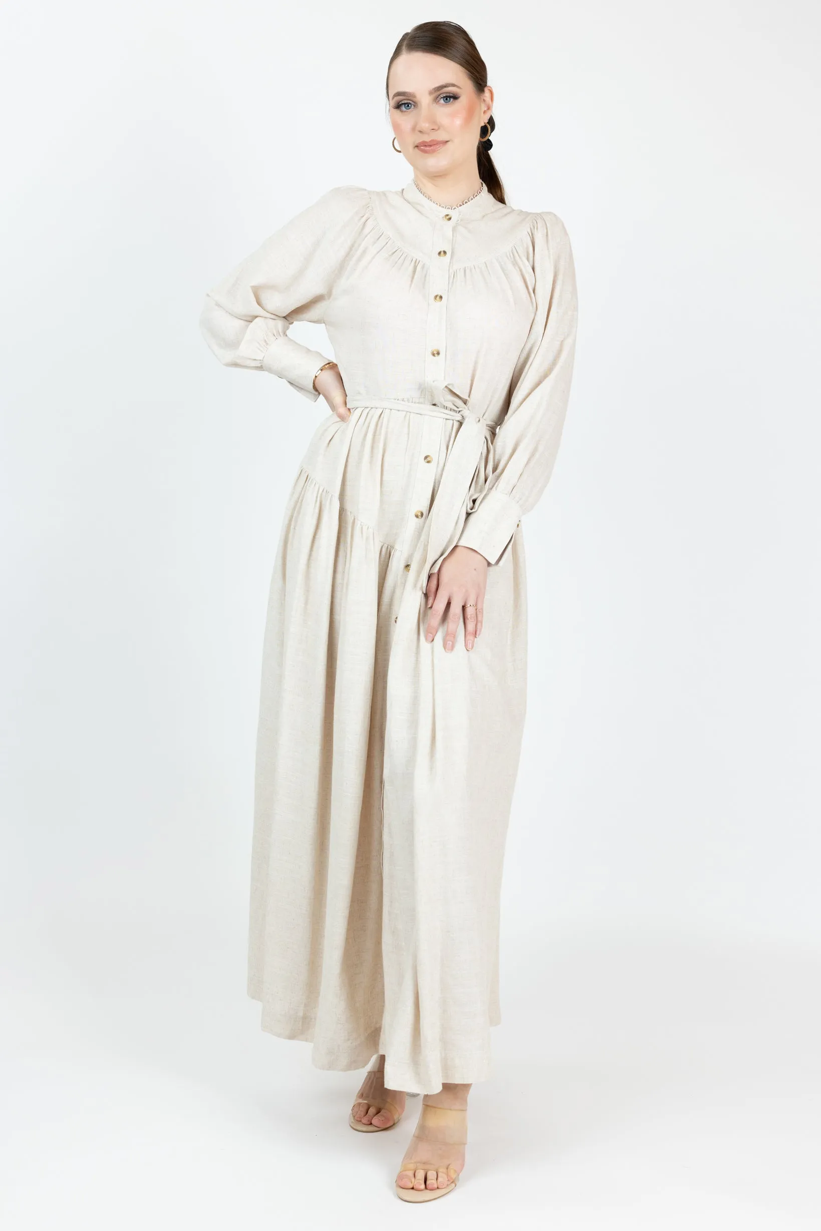 Anari Linen Maxi Dress