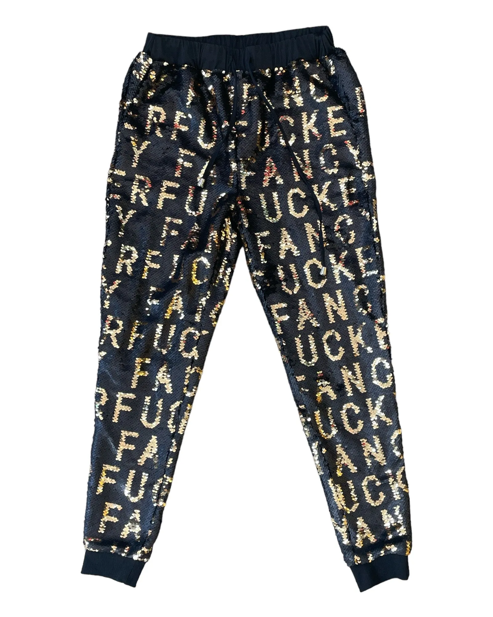 Any Old Iron Sequin Fancy Fucker Joggers