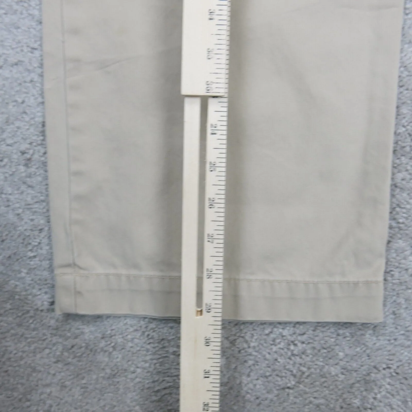 Banana Republic Mens Chino Pants Straight Leg Mid Rise Pocket Beige Size W34XL32