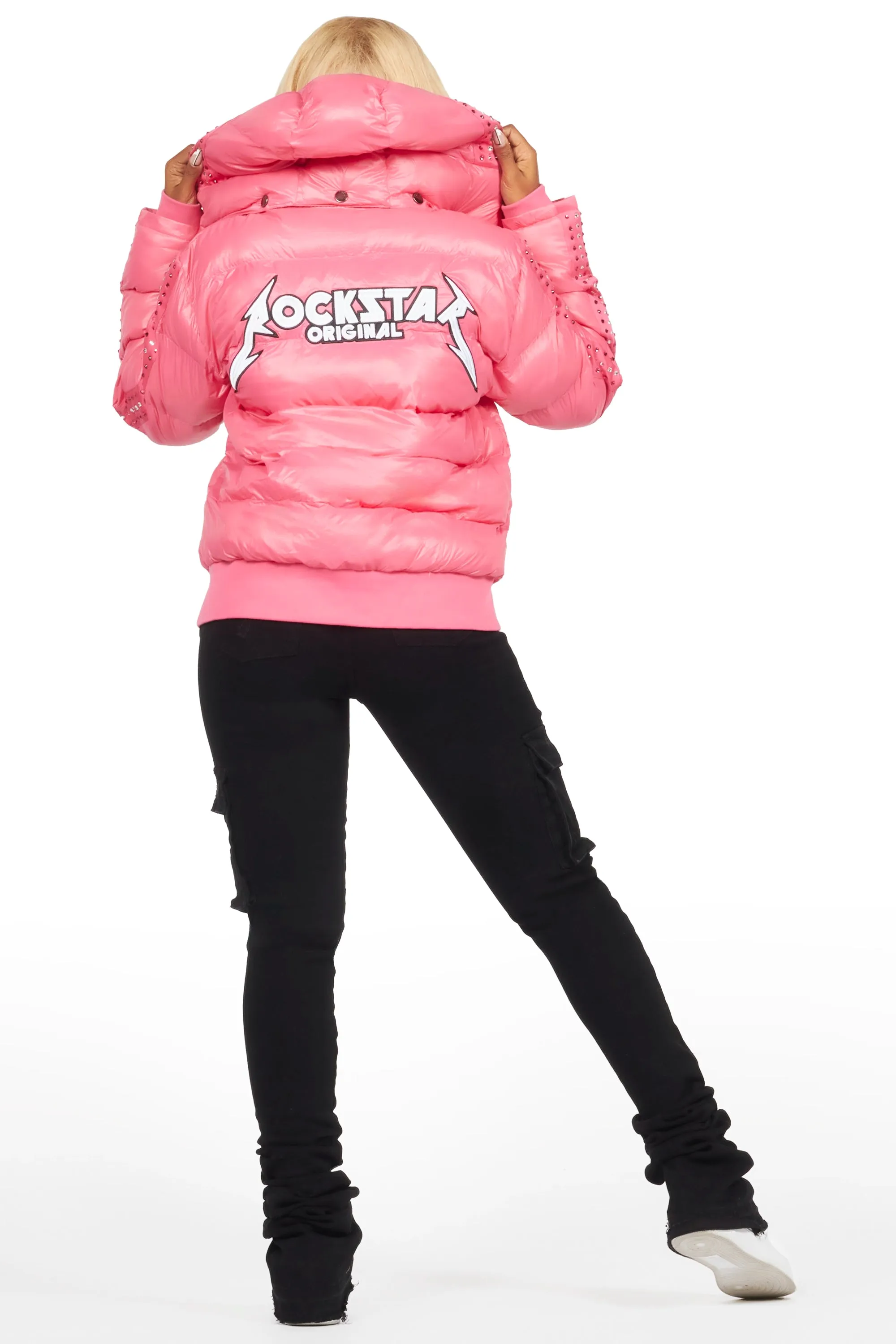 Banklee Pink Puffer Jacket