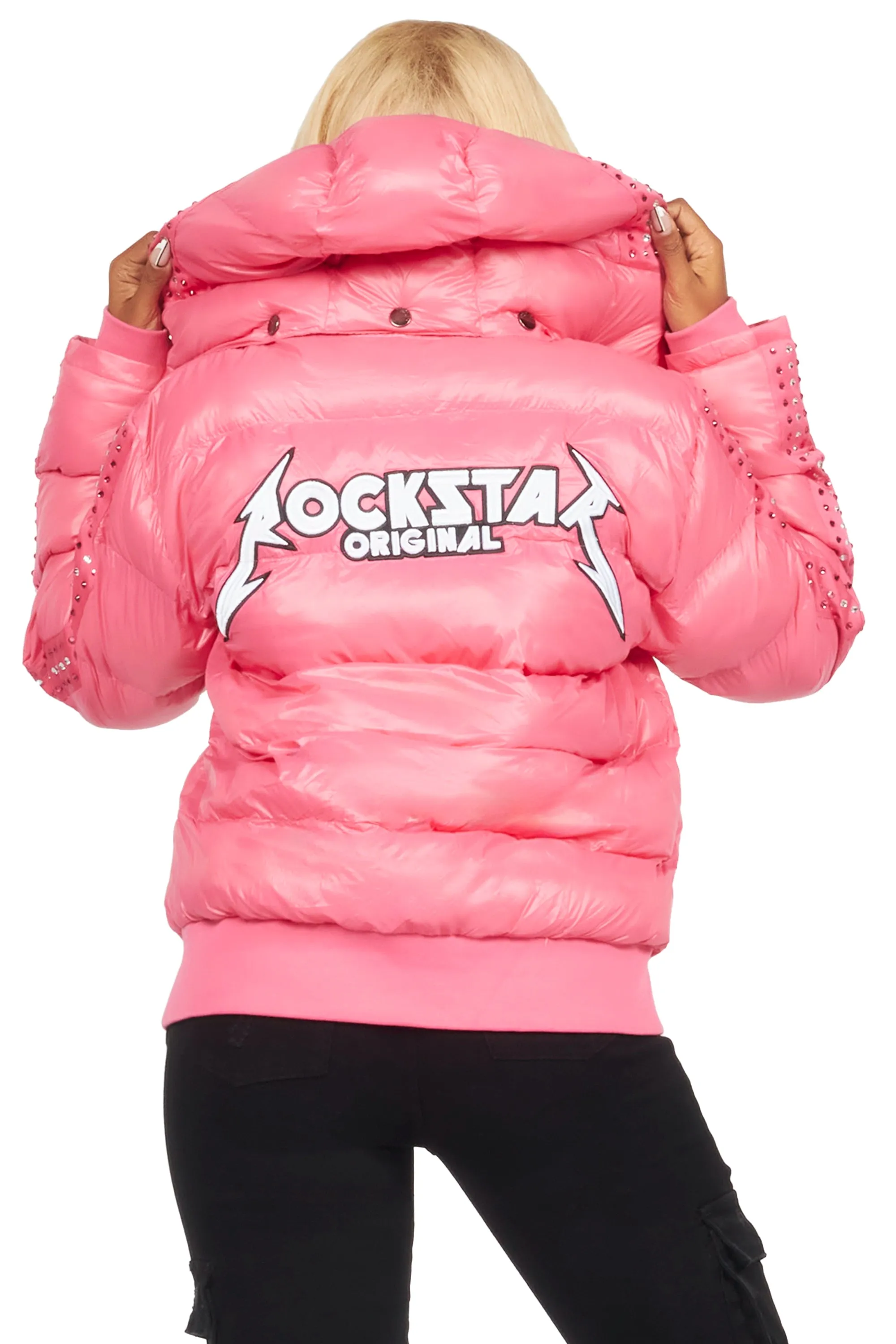 Banklee Pink Puffer Jacket