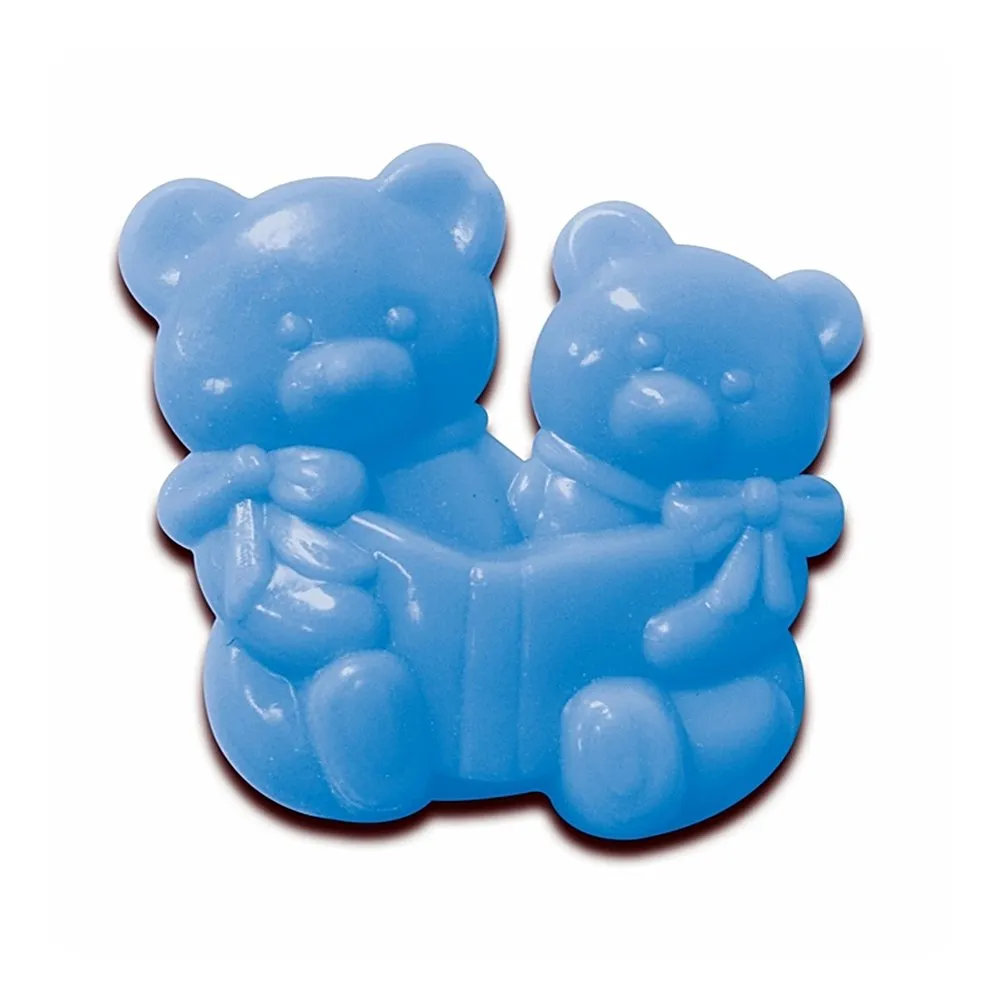 BARRETTES TWIN TEDDY BEAR