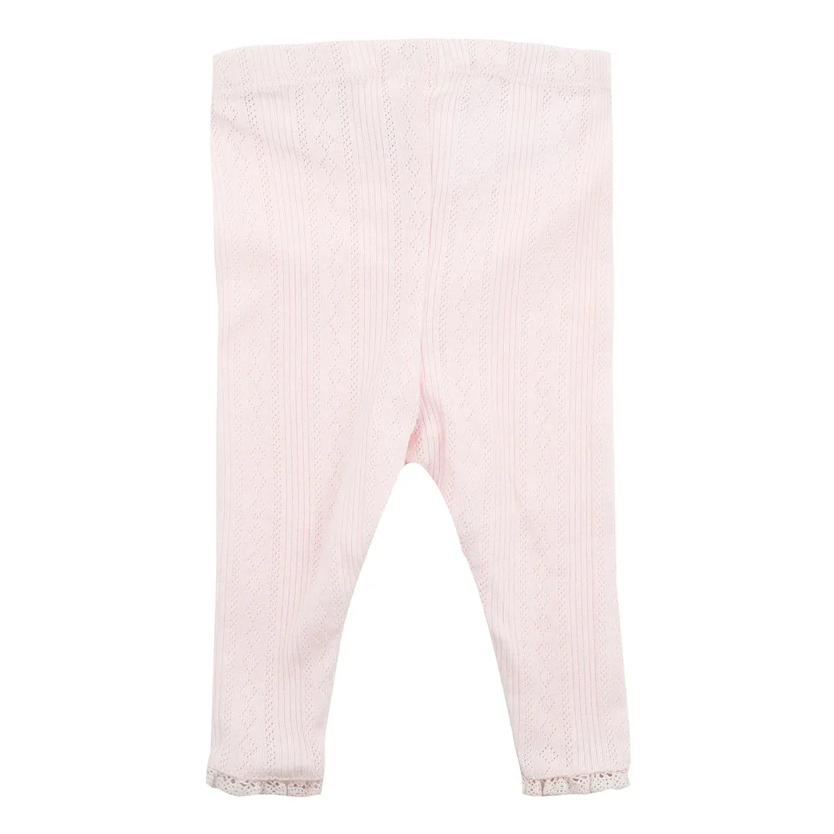 BEBE WHITE LABLE PINK POINTELLE LEGGING