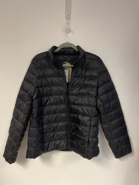 Black down puffer jacket, M&S, Size 8