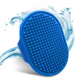 Boltz Bath and Deshedding Brush for Dogs and Cats (Blue)