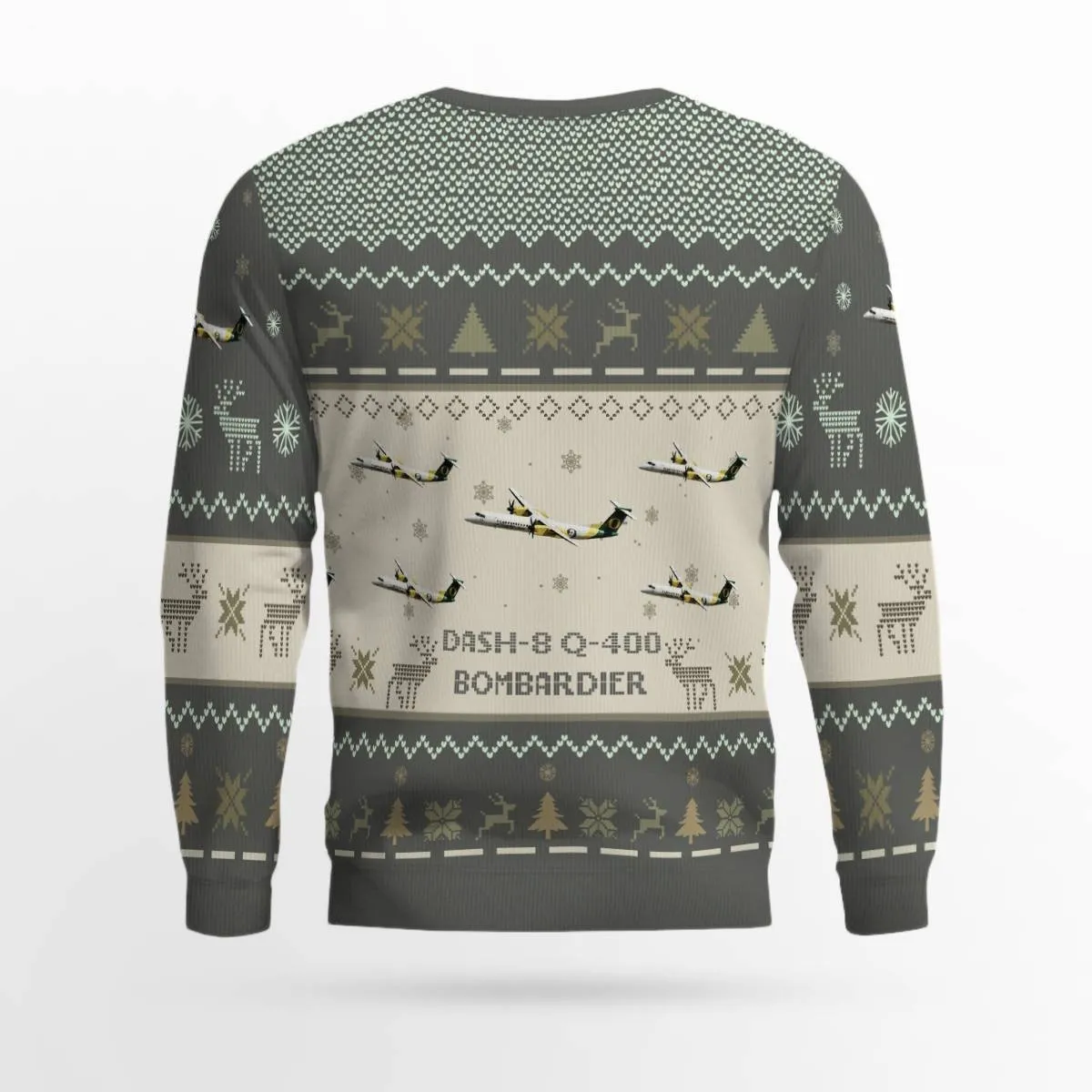 Bombardier DASH-8 Q-400_Aircraft Ugly Sweater, Ugly Sweater Christmas Shirt for Men Dad Veteran