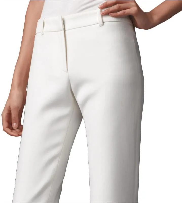 Bootcut White Trousers