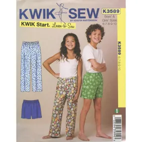 Boys & Girls Pajama Pants and Shorts Pattern