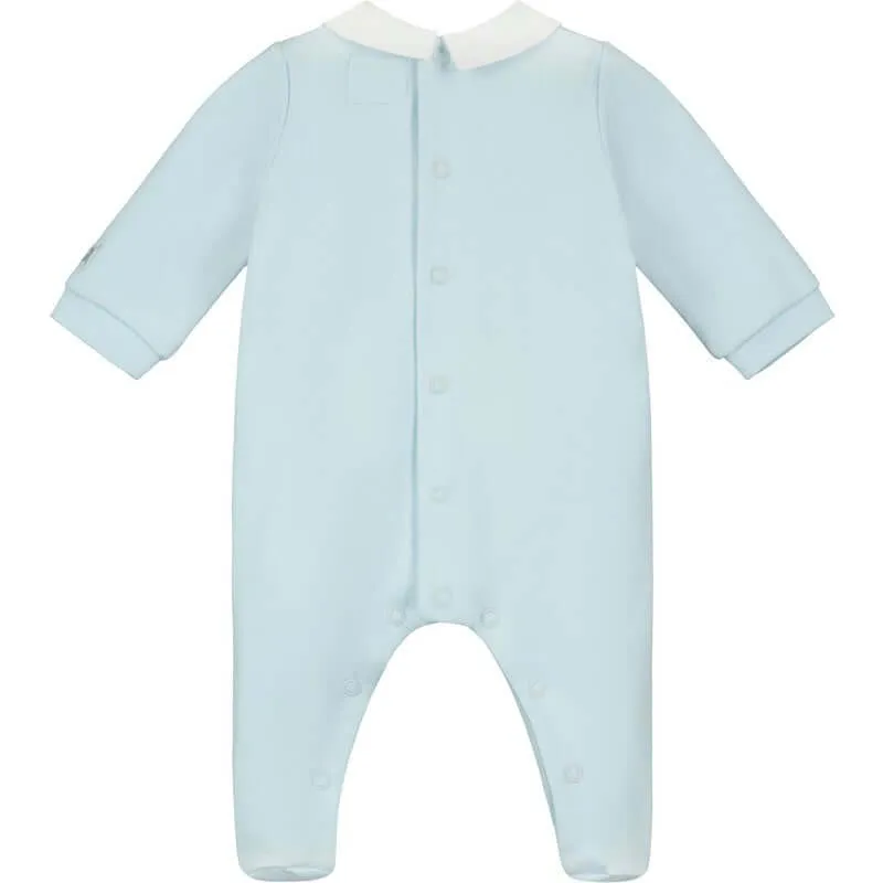 Boys Blue Cotton Freddie Babygrow