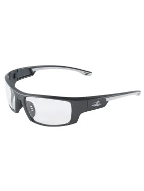 Bullhead Safety Eyewear Dorado BH991AF Pearl Gray Frame Clear Anti-Fog Safety Glasses