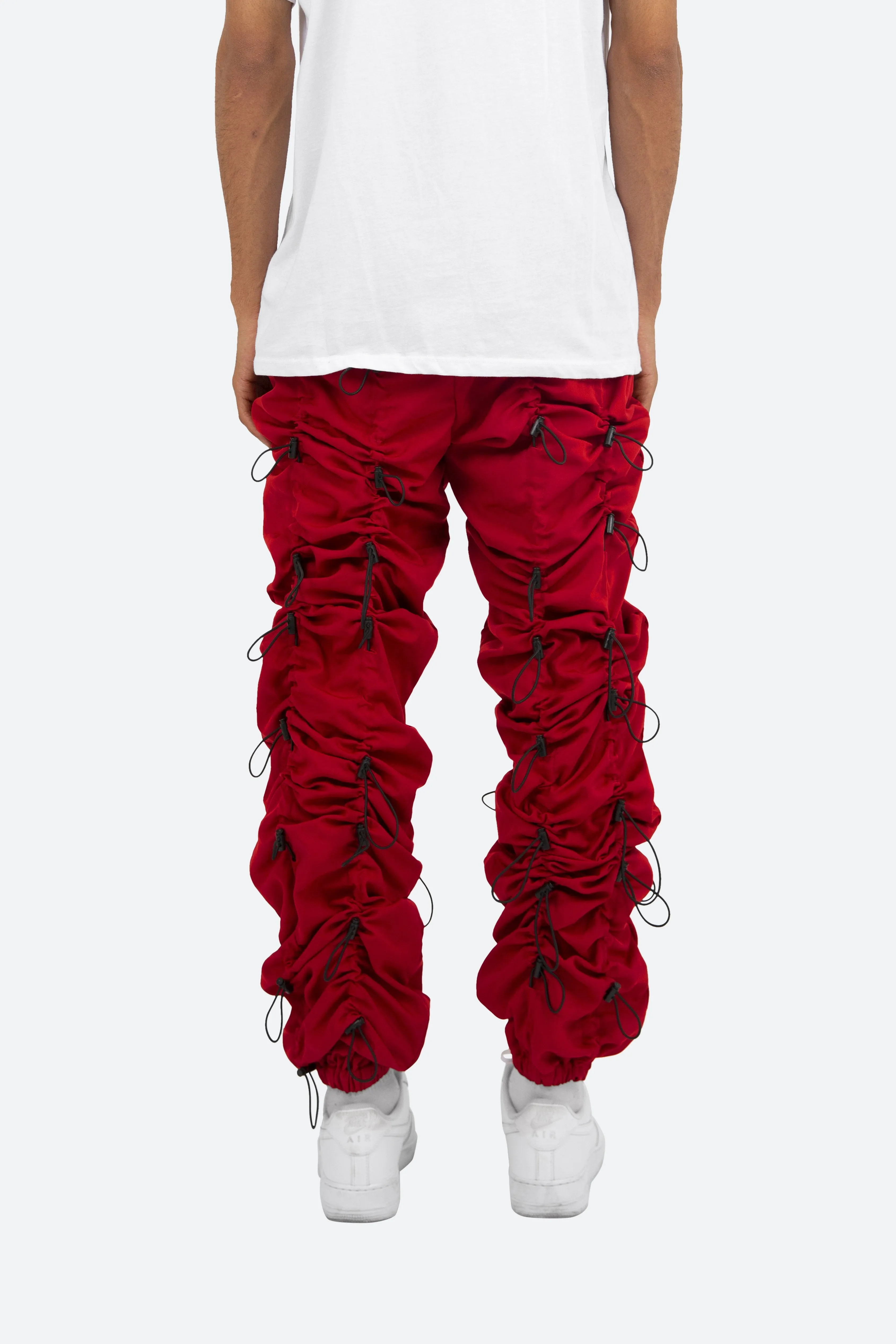 Bungee Cord Pants - Red/Black