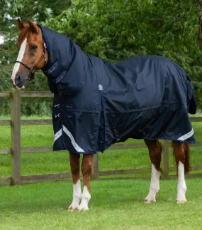 Buster Storm 220g Combo Turnout Rug with Classic Neck Navy