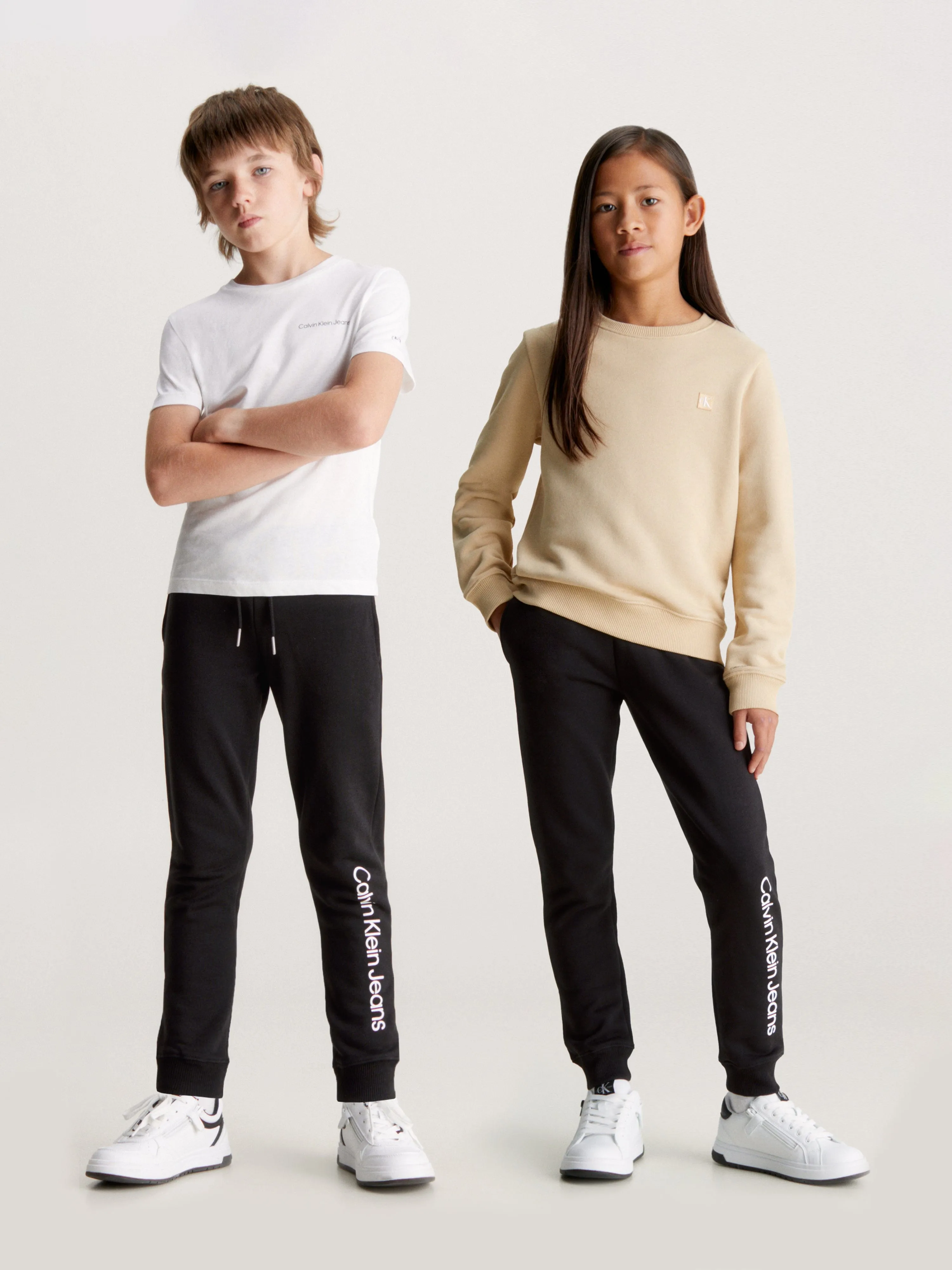 Calvin Klein Kids Logo Joggers in Black