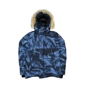 Canada Goose Blue Abstract Camo Wyndham Parka Jacket - XS