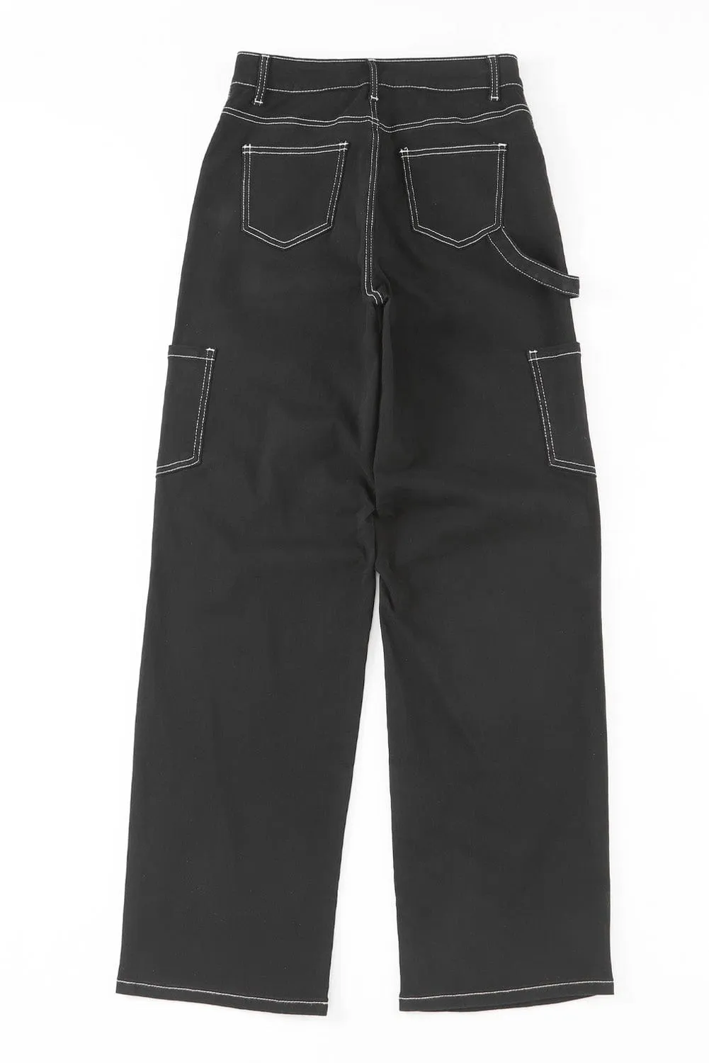 Casual Black Cargo Pants