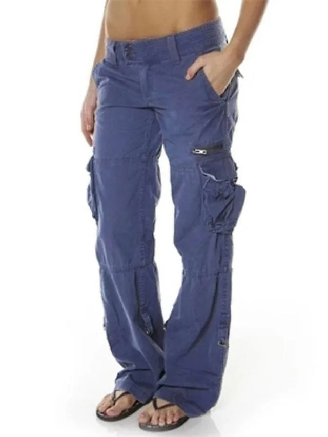 Casual Black Cargo Pants