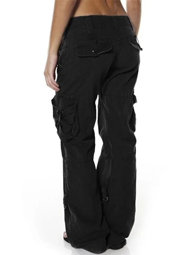 Casual Black Cargo Pants