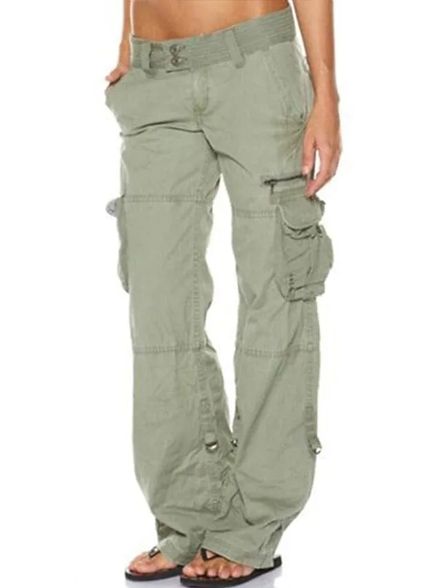 Casual Black Cargo Pants