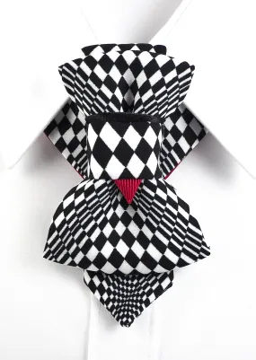 CHECKERED NECK TIE "CHESS PLAYER"