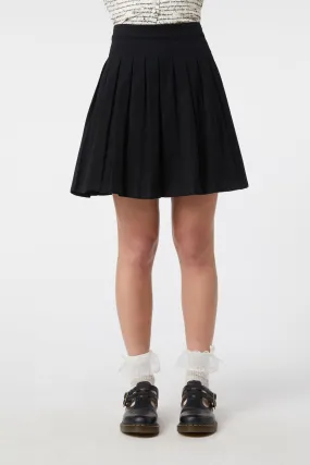 Classic Goth Pleated Skirt