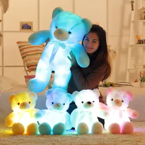 Colorful Glowing Plush Bear Toy