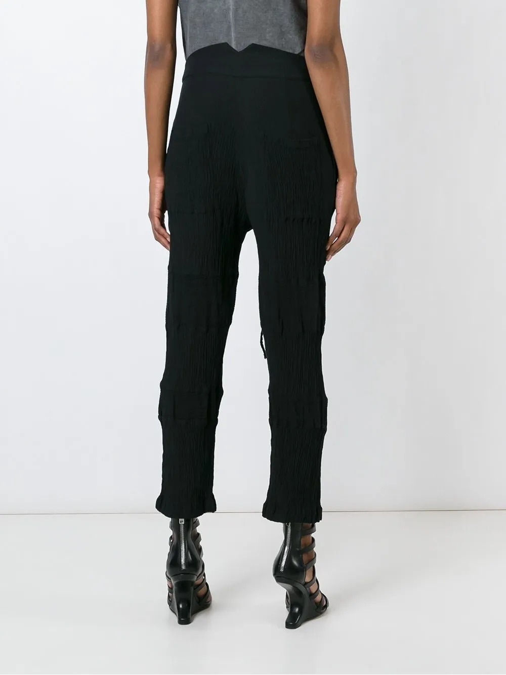 Creased Cropped Trousers