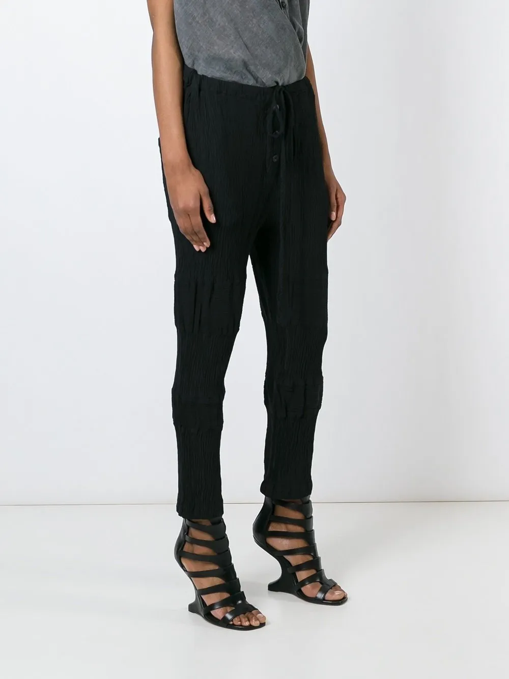 Creased Cropped Trousers