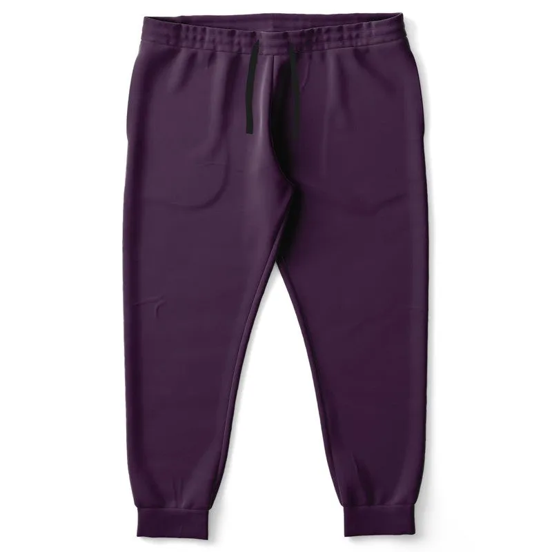 Dark Purple Joggers | Unisex | with PLUS sizes | Dark Pastel Purple | C30M60Y0K80