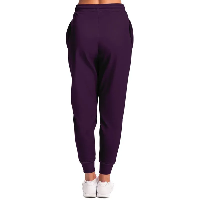 Dark Purple Joggers | Unisex | with PLUS sizes | Dark Pastel Purple | C30M60Y0K80