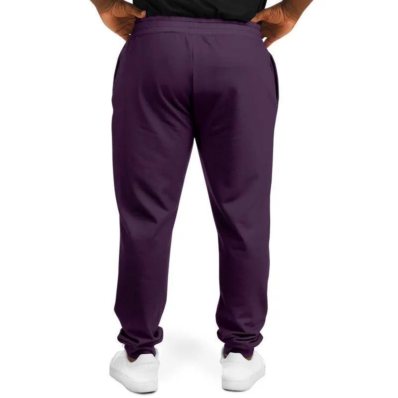 Dark Purple Joggers | Unisex | with PLUS sizes | Dark Pastel Purple | C30M60Y0K80