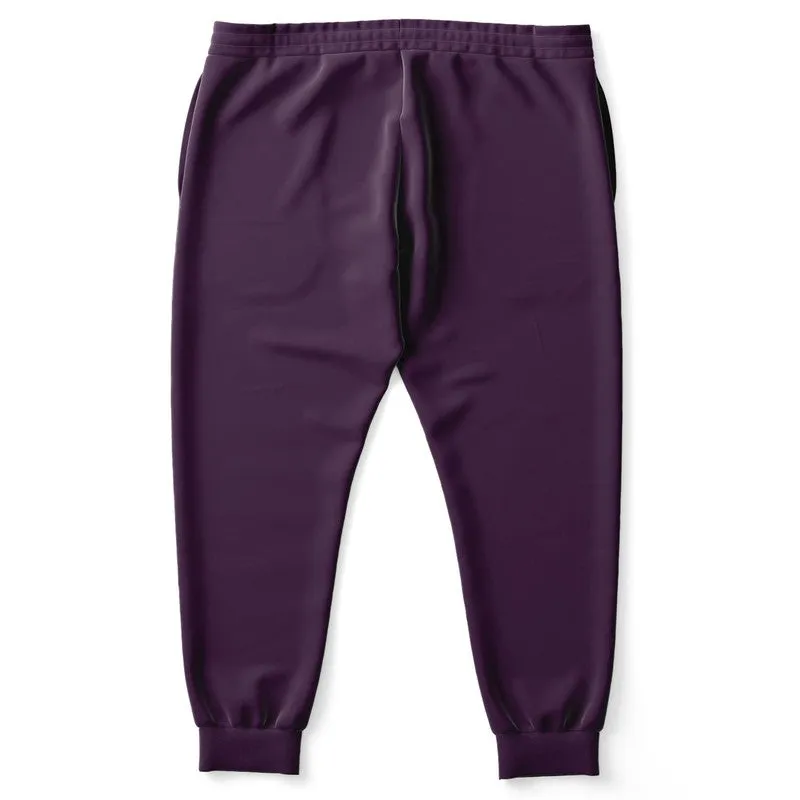 Dark Purple Joggers | Unisex | with PLUS sizes | Dark Pastel Purple | C30M60Y0K80