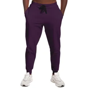 Dark Purple Joggers | Unisex | with PLUS sizes | Dark Pastel Purple | C30M60Y0K80