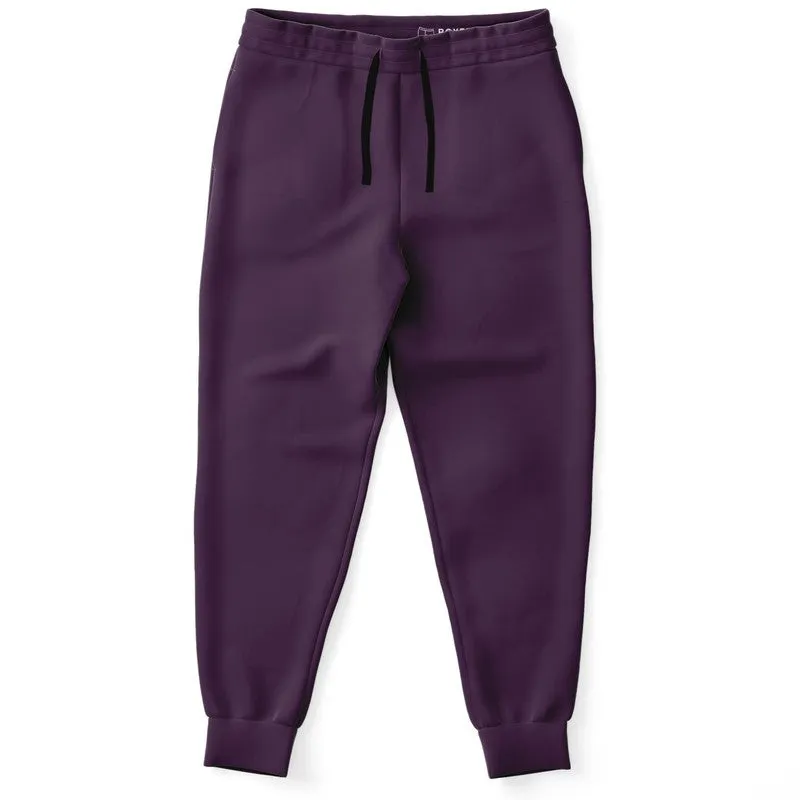 Dark Purple Joggers | Unisex | with PLUS sizes | Dark Pastel Purple | C30M60Y0K80