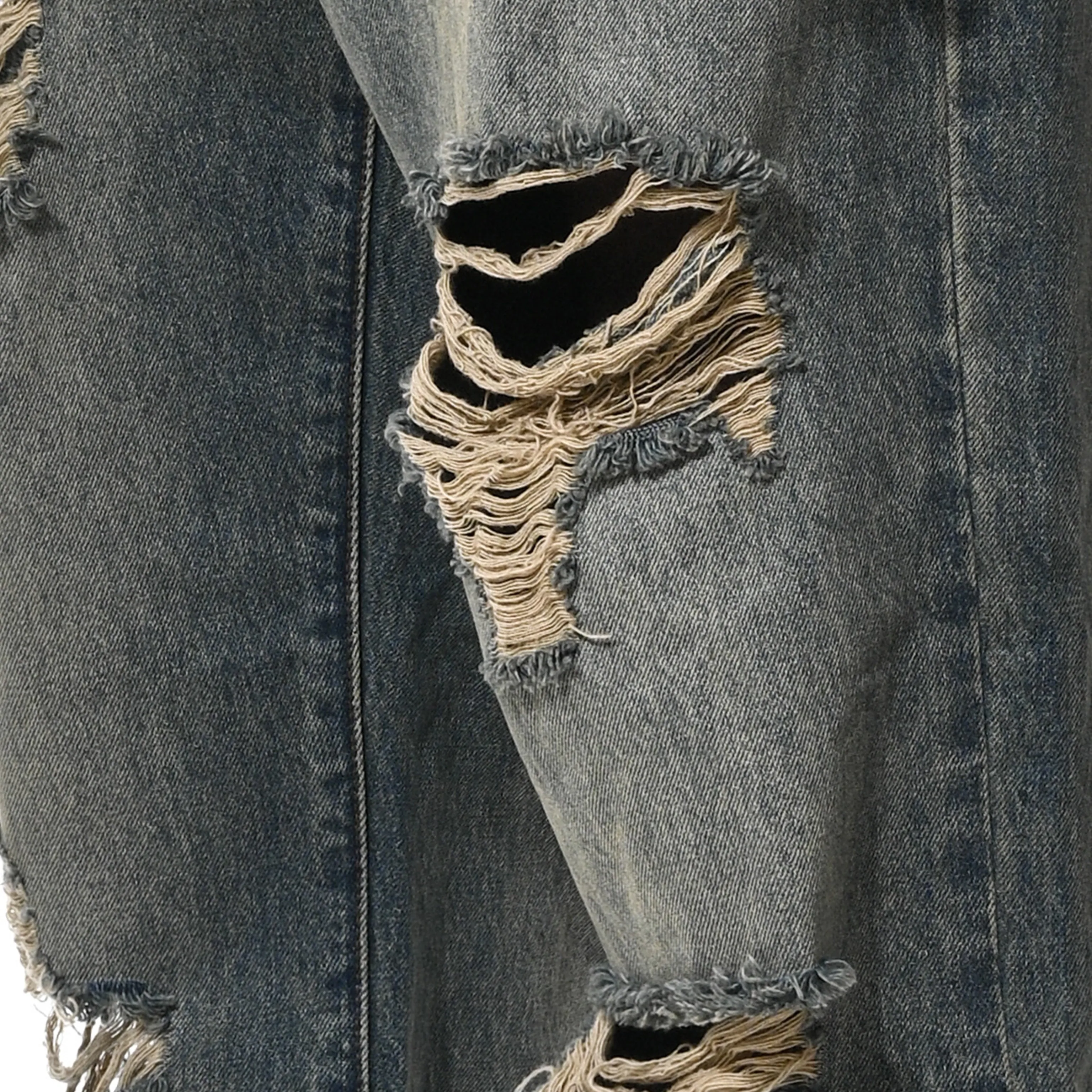 DISTRESSED DENIM - BLUE