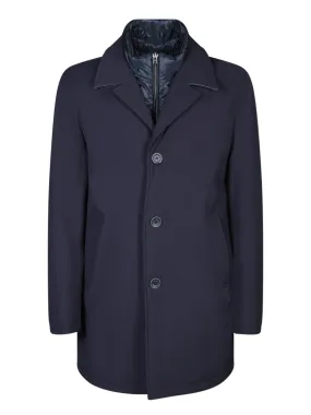 Double-layer blue coat