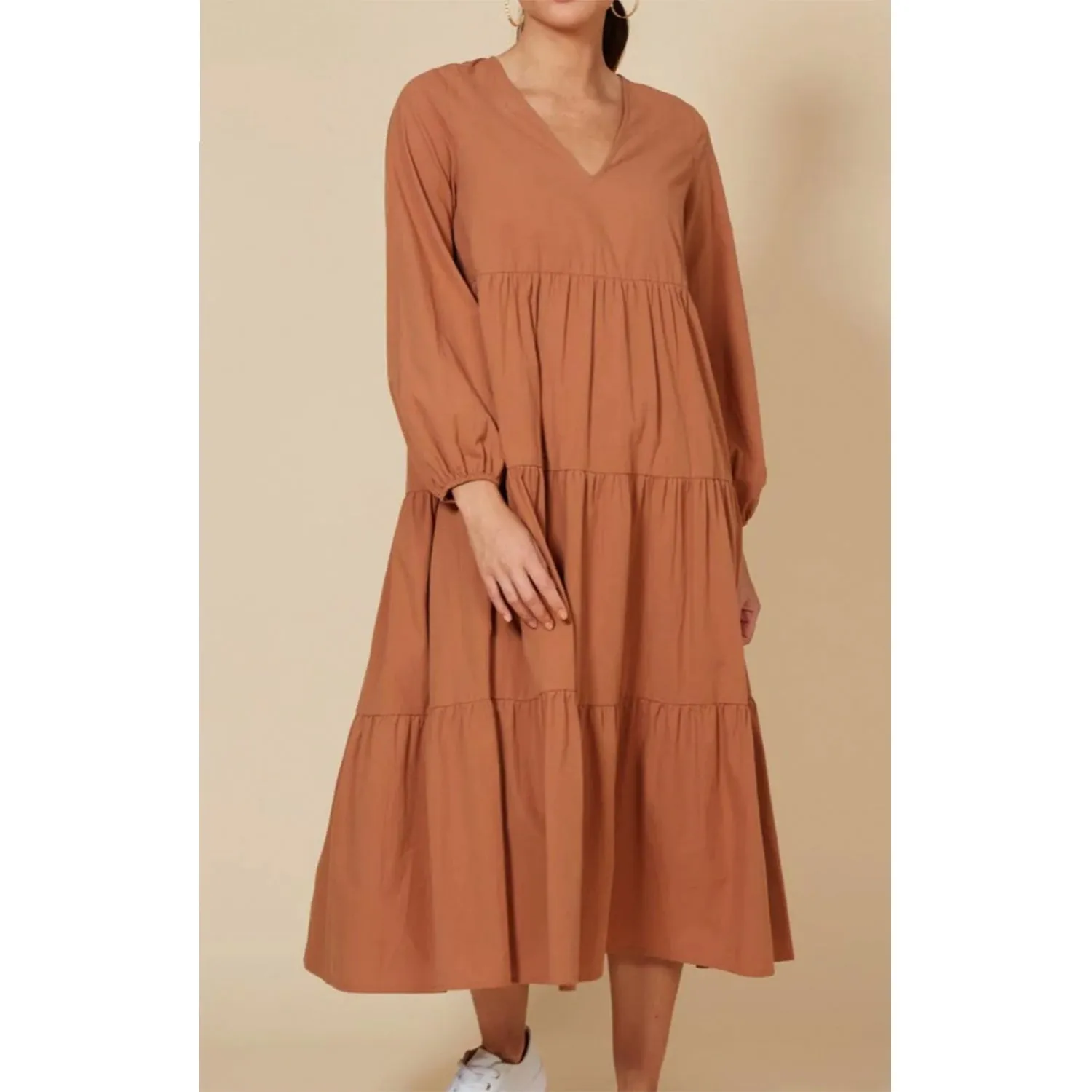 Dress Studio Tiered Maxi - Cinnamon