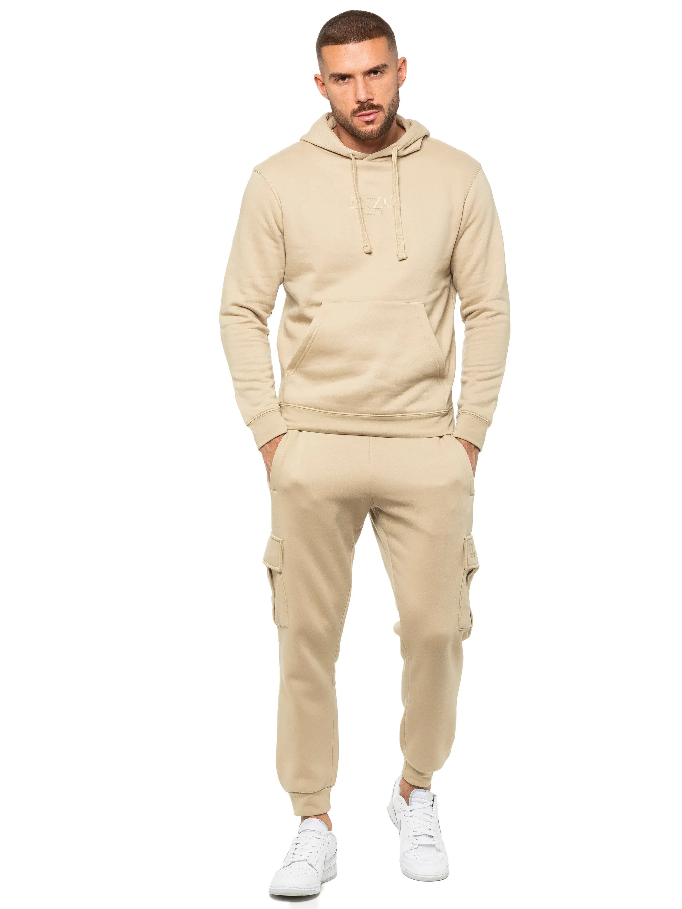 Enzo | Mens Pullover Hoodie Tracksuit Set