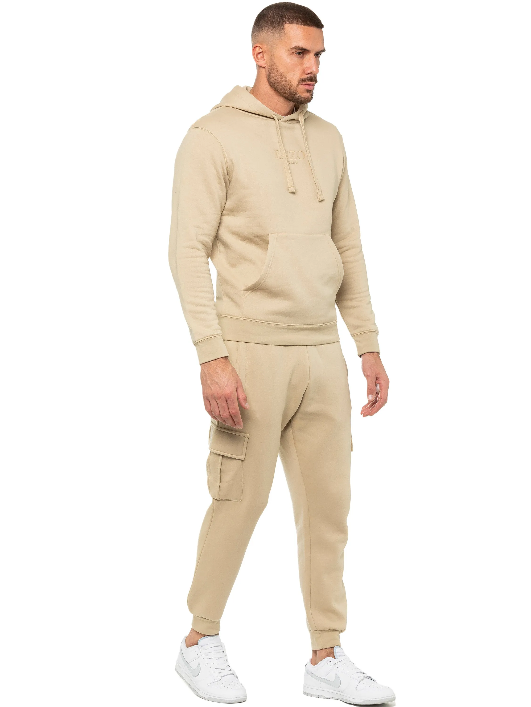 Enzo | Mens Pullover Hoodie Tracksuit Set