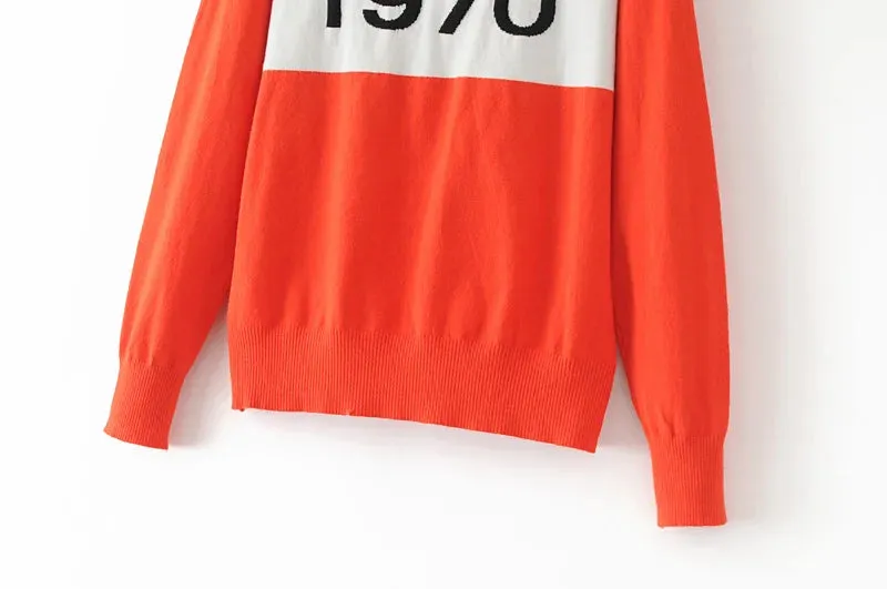 fashion pullover Long Sleeve Sweater