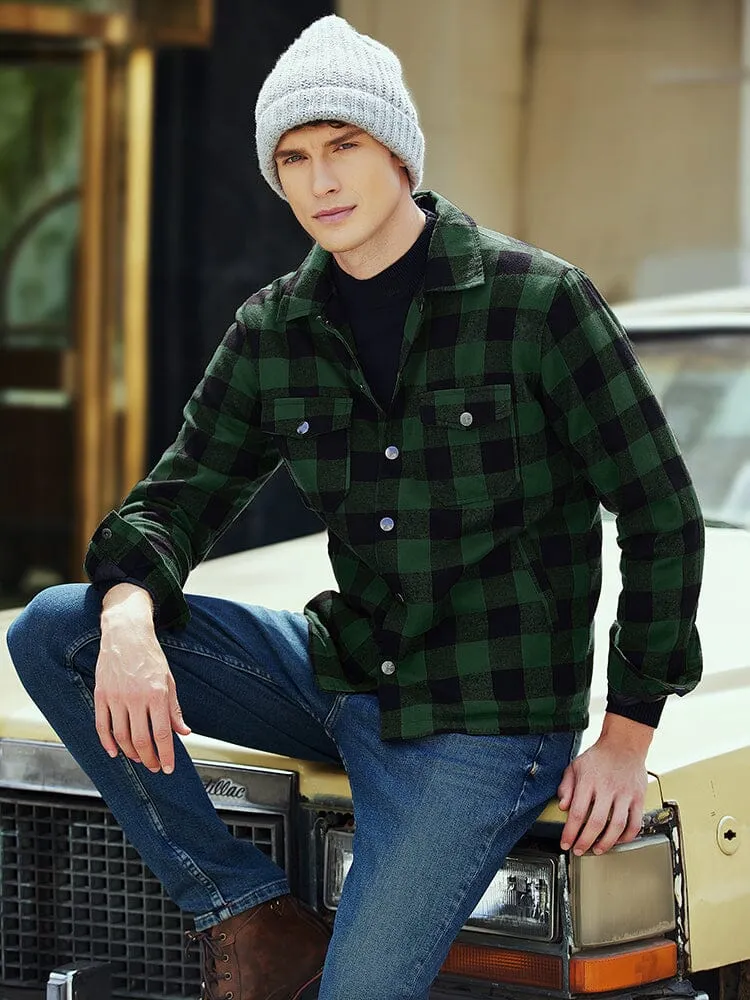 Flannel Checked Lined Shirt